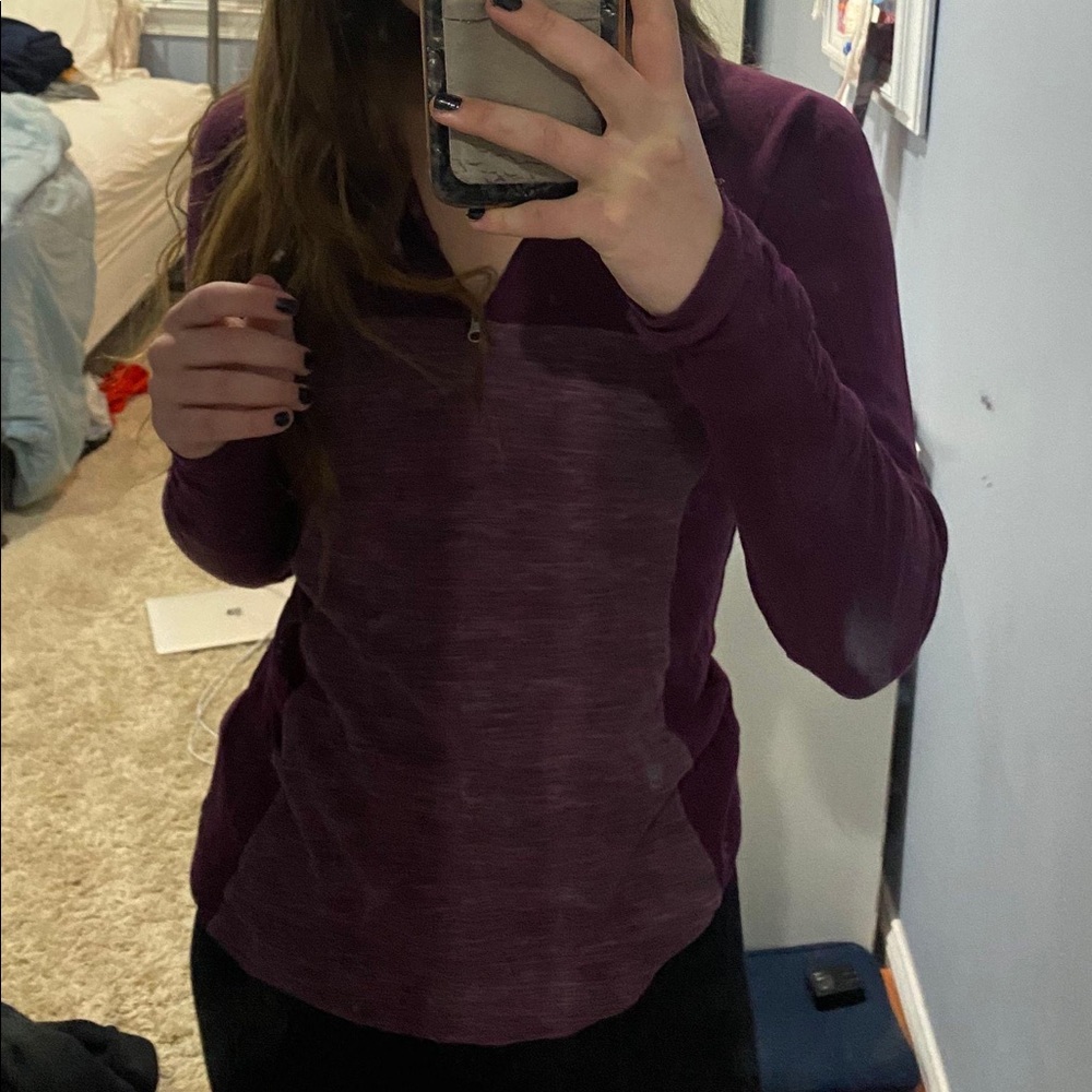 Purple athletic top
